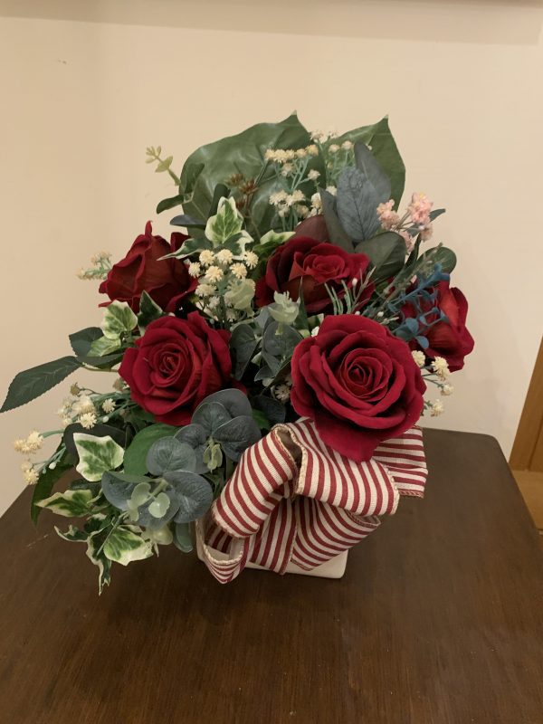 Forever lasting Candy Stripe Arrangement.