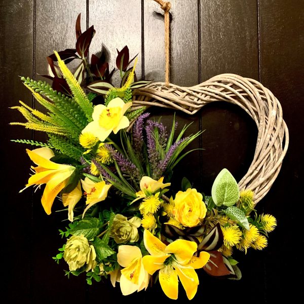 Yellow Lily Heart