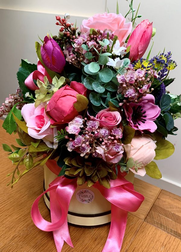 Pretty Woman Hat Box Arrangement.