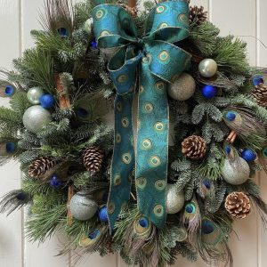The Peacock Christmas Wreath